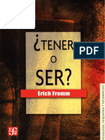 FROMM, Erich - Tener o Ser PDF