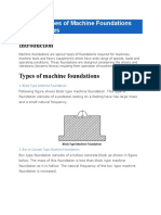 Different Types of Machine Foundations and Their Uses