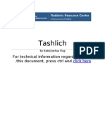 Tashlich: For Technical Information Regarding Use of This Document, Press CTRL and