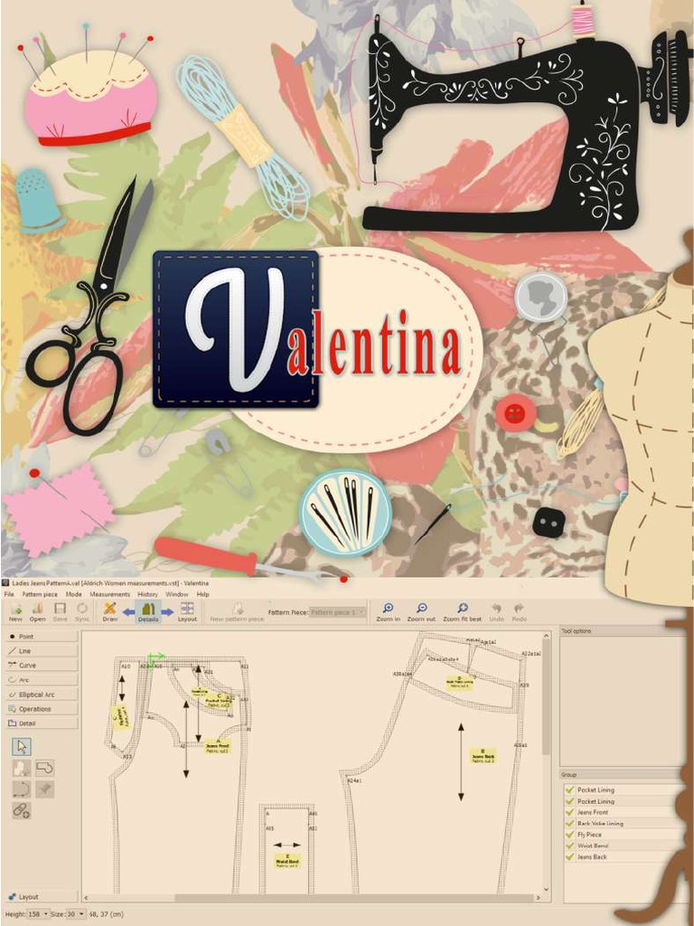 Valentina Pattern Making Guide | PDF | Comma Separated Values | Circle
