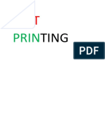 Test Printing