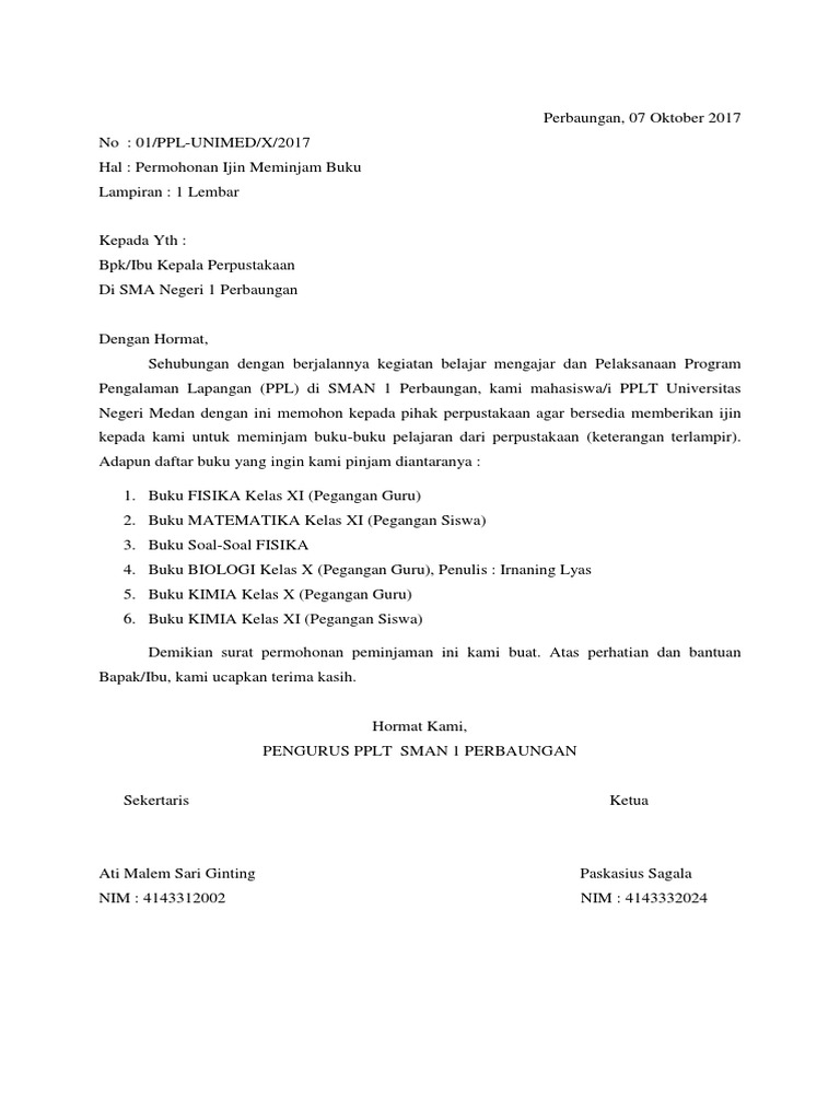 Doc Contoh Proposal Permohonan Bantuan Buku Risna Herjayanti Academia Edu