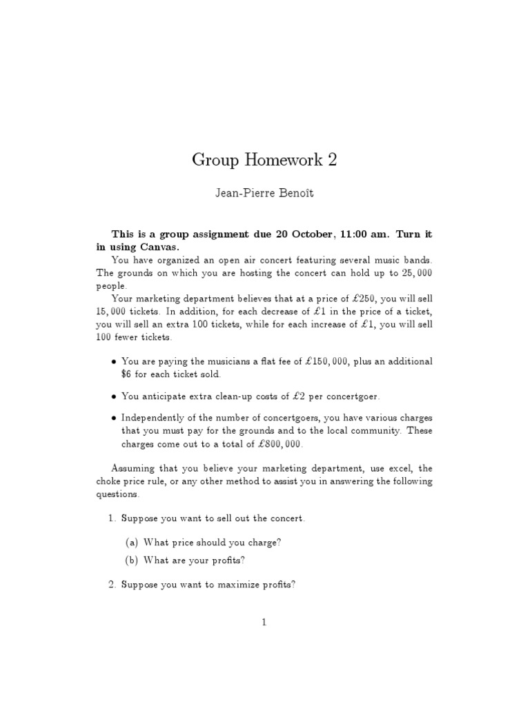 Group Homework 2 JeanPierre Benoît PDF Taxes Payments