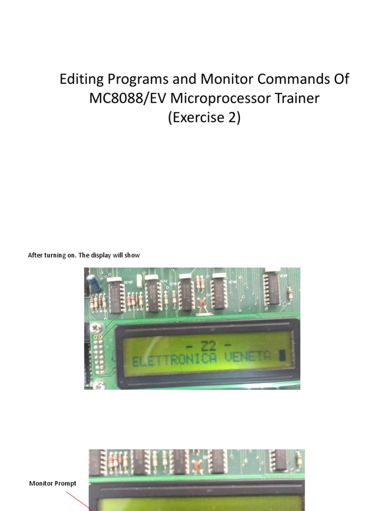 MC8088 Microprocessor Trainer Commands | PDF | Assembly Language ...
