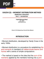 Eas254 (3) - Moment Distribution Method: SEMESTER II 2016/2017
