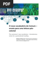 O Novo Vocabulário Do Comum
