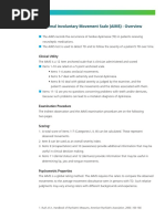 Abnormal Involuntary Movement Scale (AIMS) - Overview: Clinical Utility