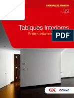 Tabiques interiores: recomendaciones técnicas