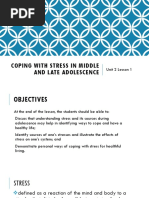 Download Unit 2 Lesson 1 Coping With Stress in Middle and Late Adolescence-2 by Hurjae Soriano Lubag SN362927340 doc pdf