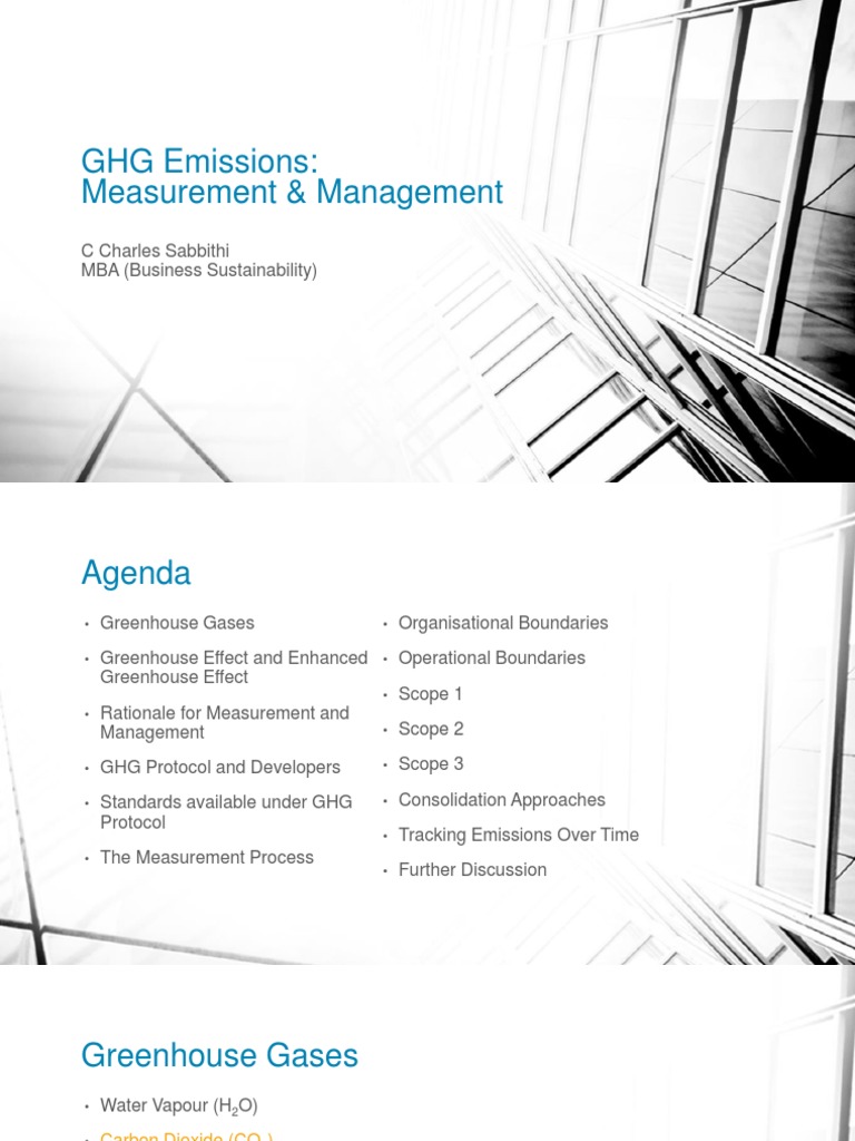 GHG Protocol | PDF | Greenhouse Gas | Climate Change Mitigation
