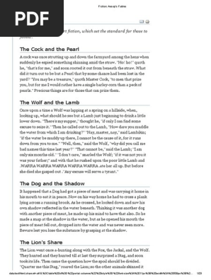 Fiction_ Aesop's Fables