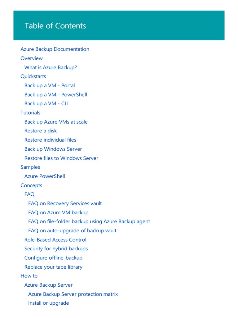 Back Up Azure Virtual Machines To A Recovery Services Vault PDF | PDF |  Hyper V | Backup
