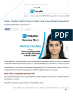 Garima Chauhan's IBPS-PO Success Story - How To Beat 20 Lakh Competitors