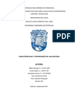 Caracteristicas y Propiedades Del Gas Natural 