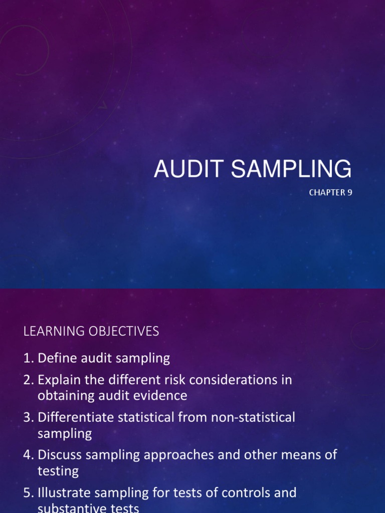 Acc 014 Audit Sampling PDF Audit Sample Size Determination