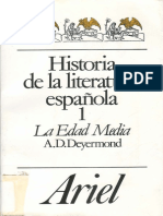 Historia de La Literatura Espan - Allan Deyermond