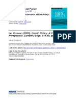 HealthPolicyACriticalPerspective PDF