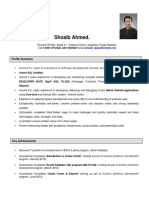 Curriculum Vitae (Shoaib)