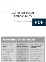 Corporate Social Responsibility: Dr. Sushil S. Chaurasia