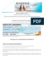 Cheque de La Abundancia (Metafísica)