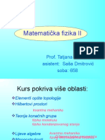 Matematicka Fizika 2