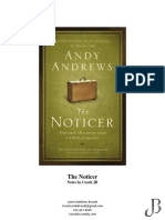 The Noticer by Andy Andrew Notes by JB