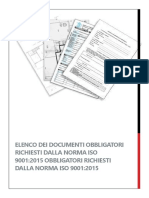 ISO 9001 2015 Documenti Obbligatori
