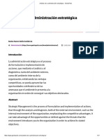 Análisis de La Administración Estratégica - GestioPolis