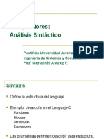 Compiladores: Analizador Sintactico