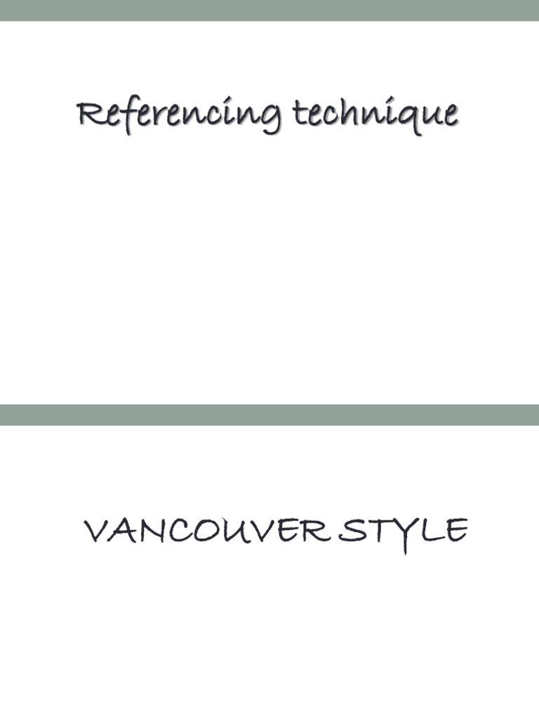 Teknik Referensi | PDF | Publishing | Academic Publishing