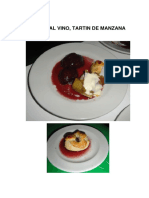 9 CLASE de REPOSTERIA, Peras Al Vino y Tartin de Fresa.