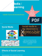 social media tech in classroom presentation