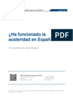 Informe Sobre La Austeridad en España PDF