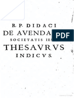 Thesaurus Indicus-Diego de Avendaño