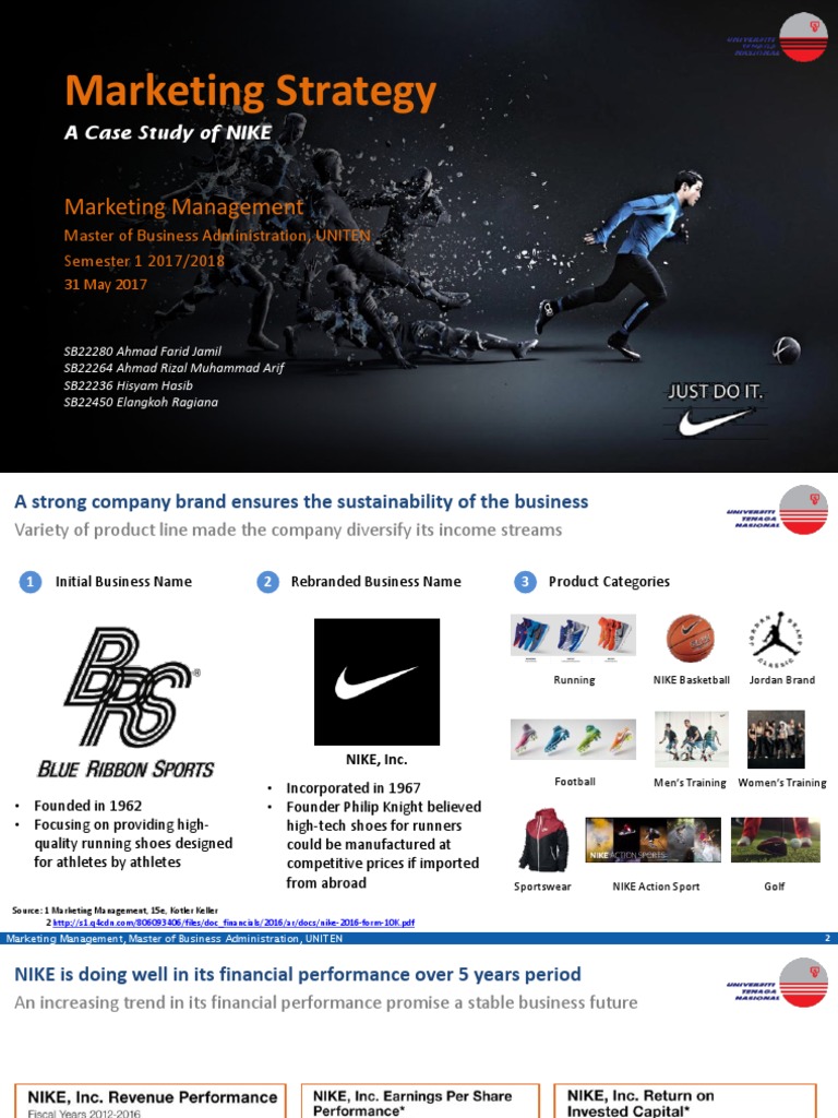 Marketing Strategy - NIKE | Nike | Adidas