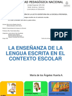 La enseñanza de la lengua escrita en el contexto escolar