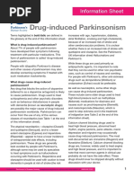 Drug-Induced Parkinsonism: Information Sheet Information Sheet