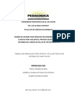 Diseño de Sistema Para Registro de Expediente de Archivos Clínicos Para Agilizar El Proceso de Búsqueda de Información%2c U-1