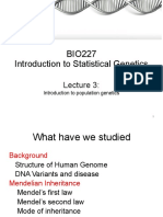 Lecture 3 - Population Genetics-1