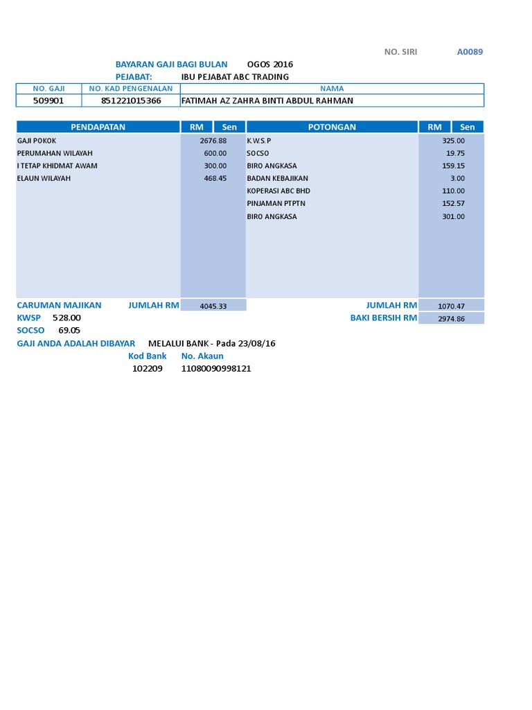 Sistem Slip Gaji Malaysia V1.00 PDF
