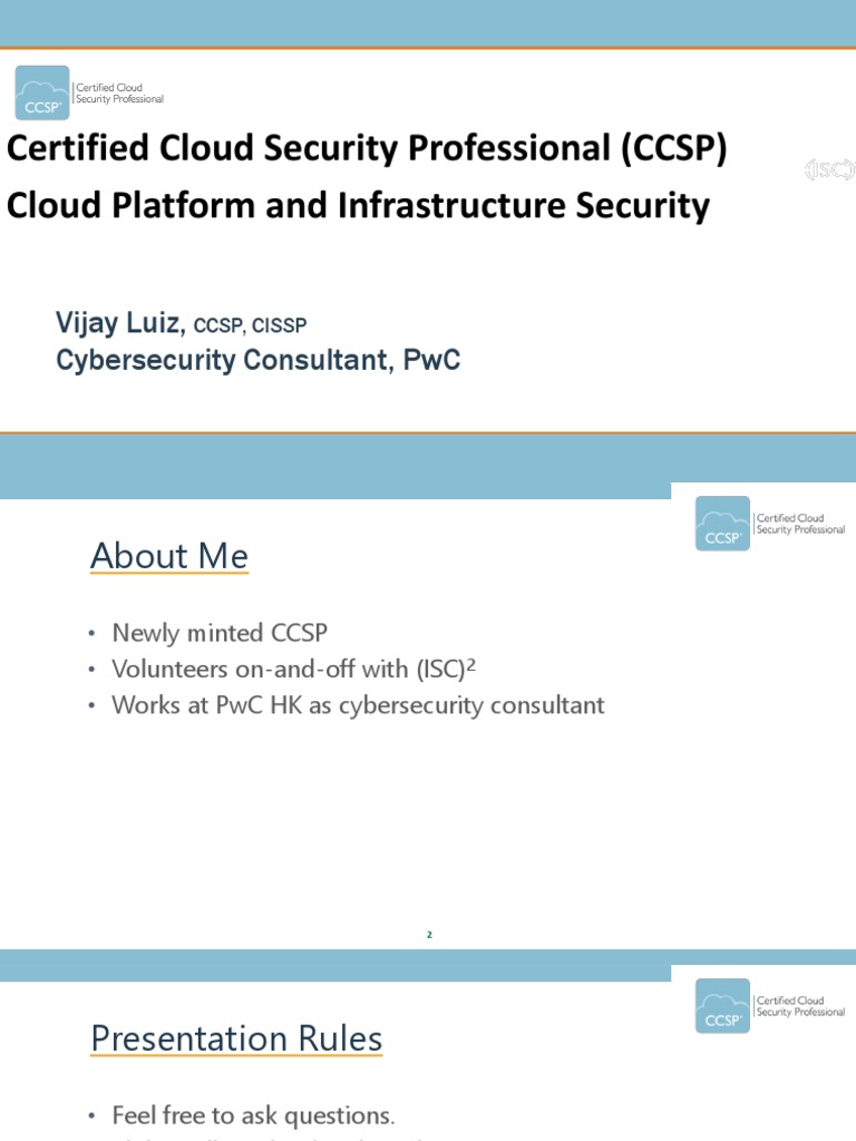CCSP - Cloud-Security Premonitions and Importance | PDF ...