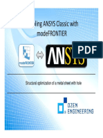 1 Coupling ANSYS Classic With modeFRONTIER PDF