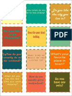 Cards For Speaking PDF