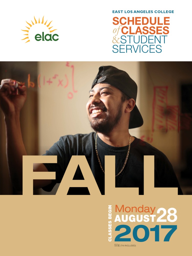 ELAC Fall 2017 Classes PDF Academic Term Test (Assessment)
