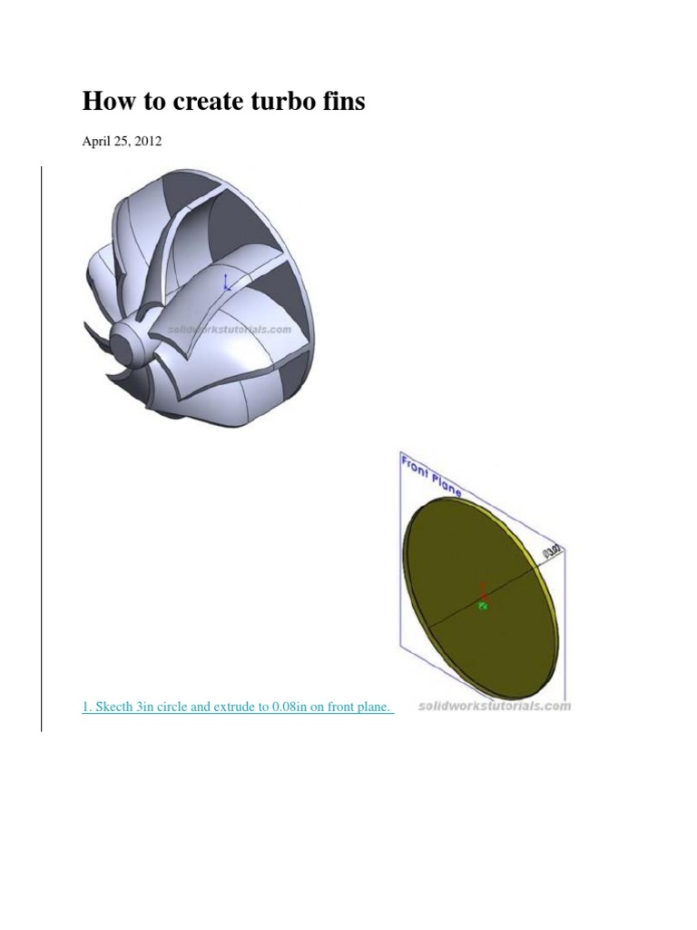 How to Create Turbo Fins Step-by-Step | PDF | Home & Garden | Computers