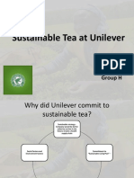 Unilever's Commitment to Sustainable Tea