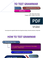 Assessing Grammar in Discrete-Item and Oral Performance Tests