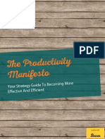 Productivity Manifesto