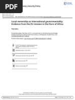 Ejdus (2017)Local Ownership as International Governmementality