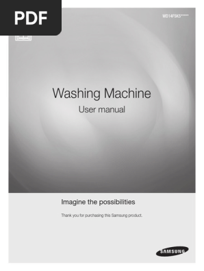 Samsing Washing Machine Manual
